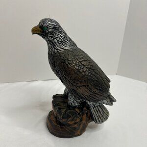 Beautiful American Bald Eagle Ceramic Statue 10 inches tall